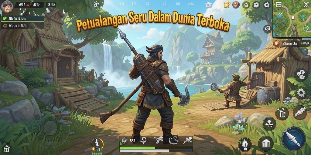 Tampilan gameplay seru dalam dunia terbuka 6RT.