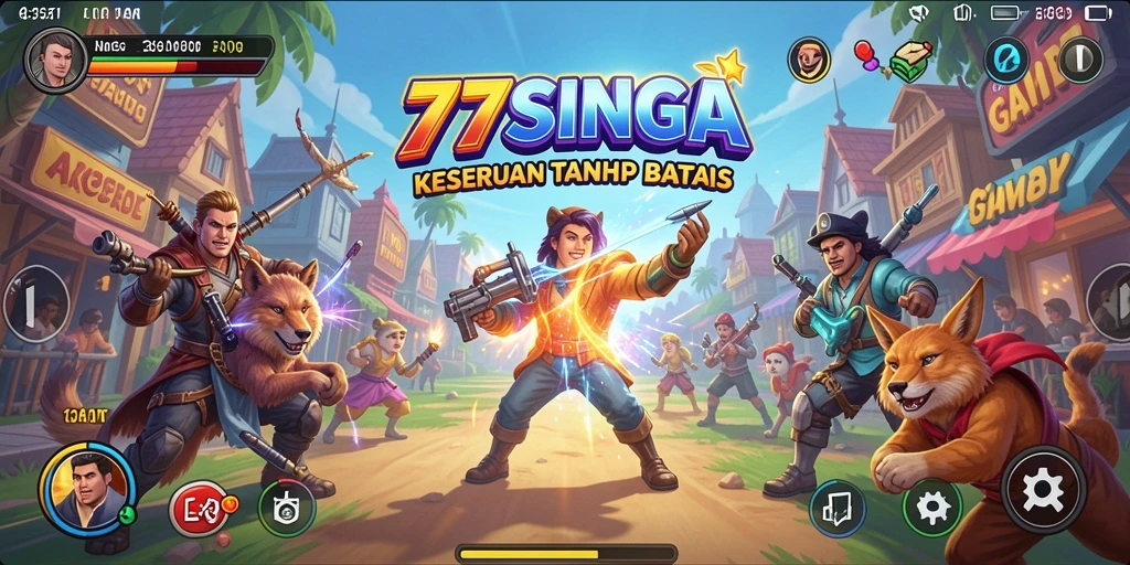 Tampilan gameplay seru dari 77SINGA dengan grafis mengagumkan.