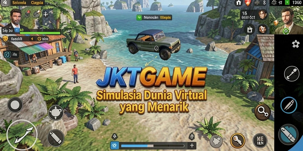 Tampilan gameplay JKTGAME dengan misi menarik dan interaksi karakter.