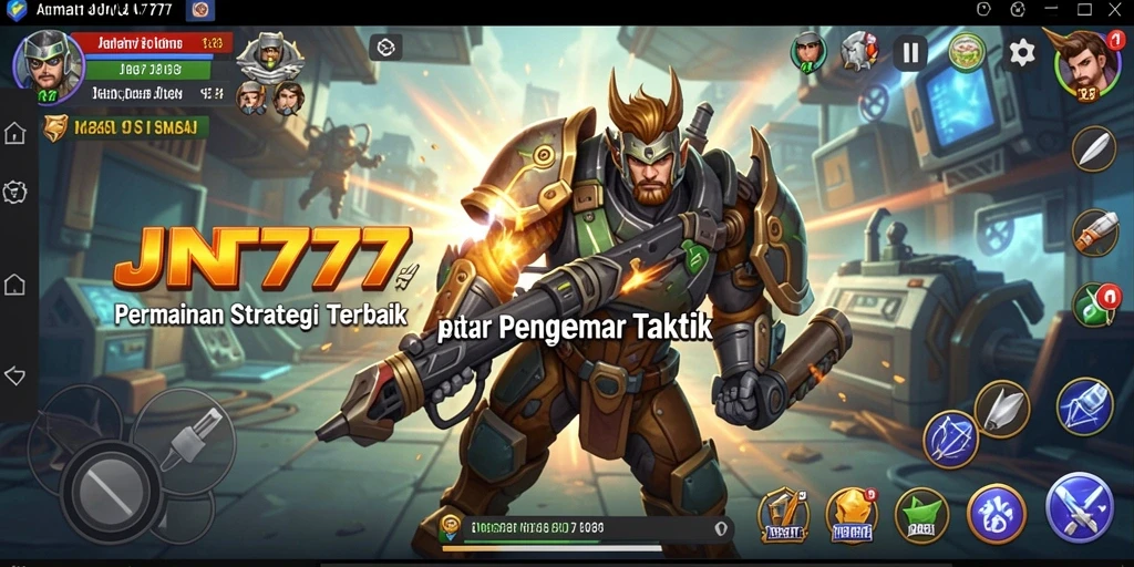 Tangkapan layar gameplay JNT777 menampilkan aksi strategis yang mendebarkan.