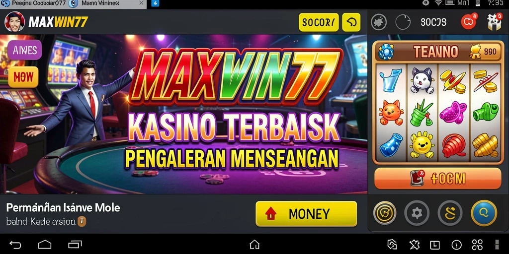 Screenshot gameplay Kasino yang menampilkan aksi mendebarkan.