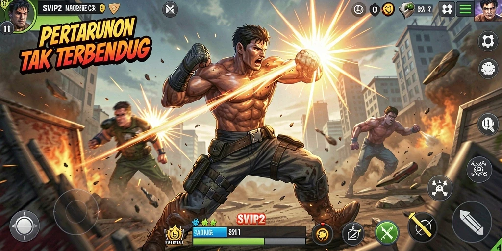 Gameplay seru dari SVIP2 menampilkan pertarungan yang mendebarkan.