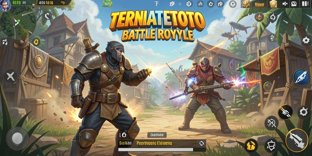 Tampilan gameplay seru dari TERNATETOTO dengan aksi Battle Royale.