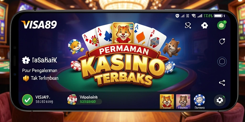 Tampilan gameplay kasino yang menarik dan interaktif di VISA89.